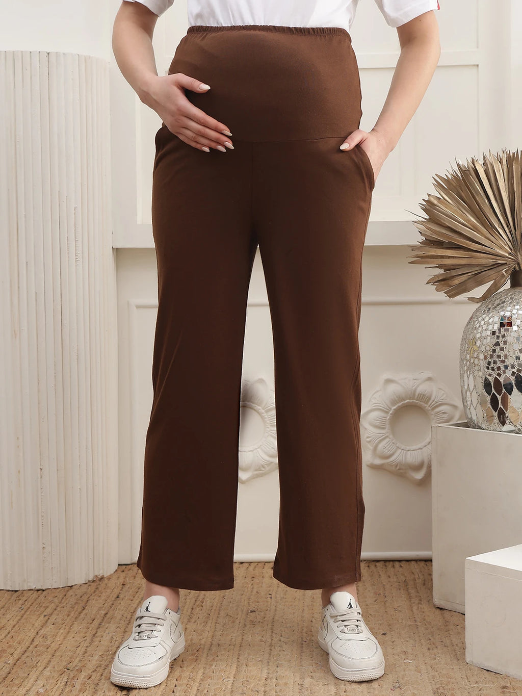 Women Straight-Fit Maternity Track Pants