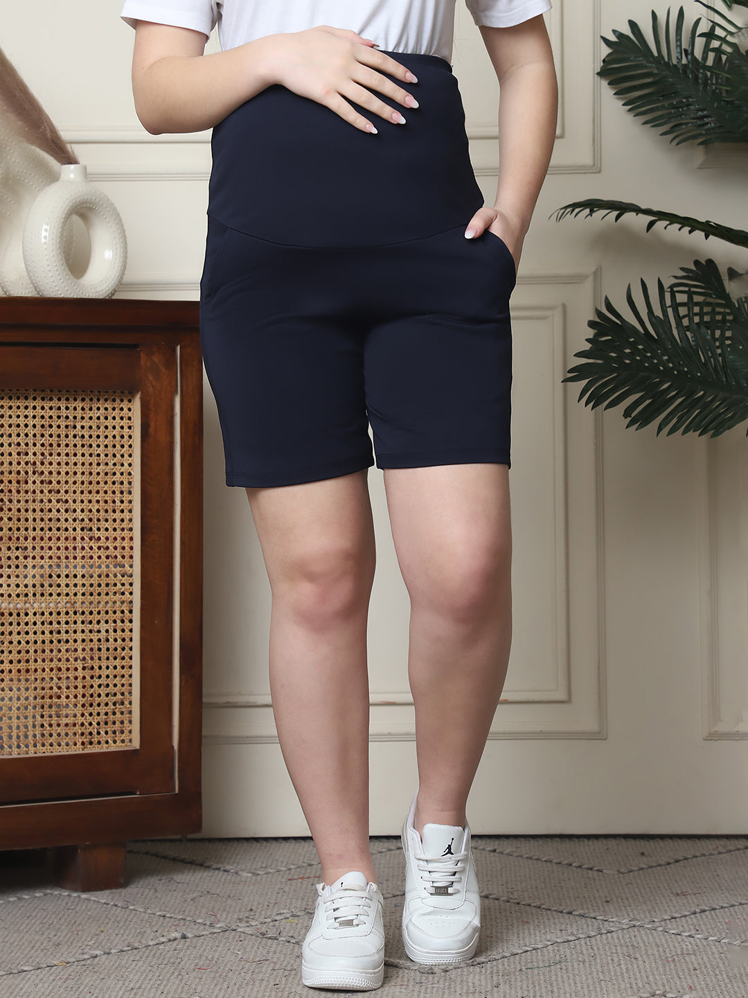 Women Maternity High-Rise Shorts