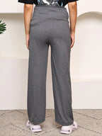 Women Mid-Rise Maternity Track Pants