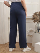 Women Cotton Straight Fit Maternity Track Pants