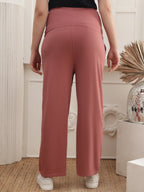 Women Cotton Straight Fit Maternity Track Pants