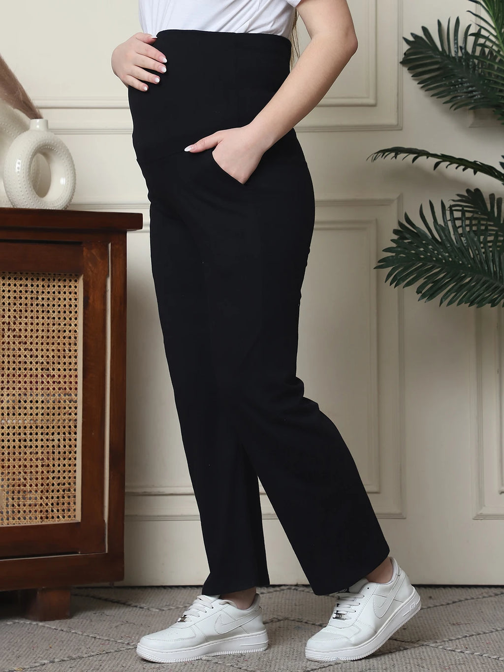 Women Straight-Fit Maternity Track Pants