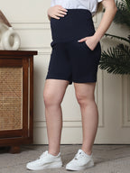 Women Maternity High-Rise Shorts