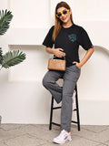 Women Mid-Rise Maternity Track Pants