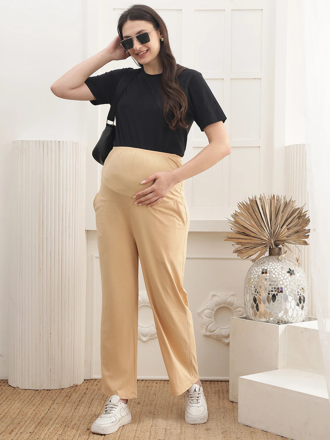 Women Straight-Fit Maternity Track Pants