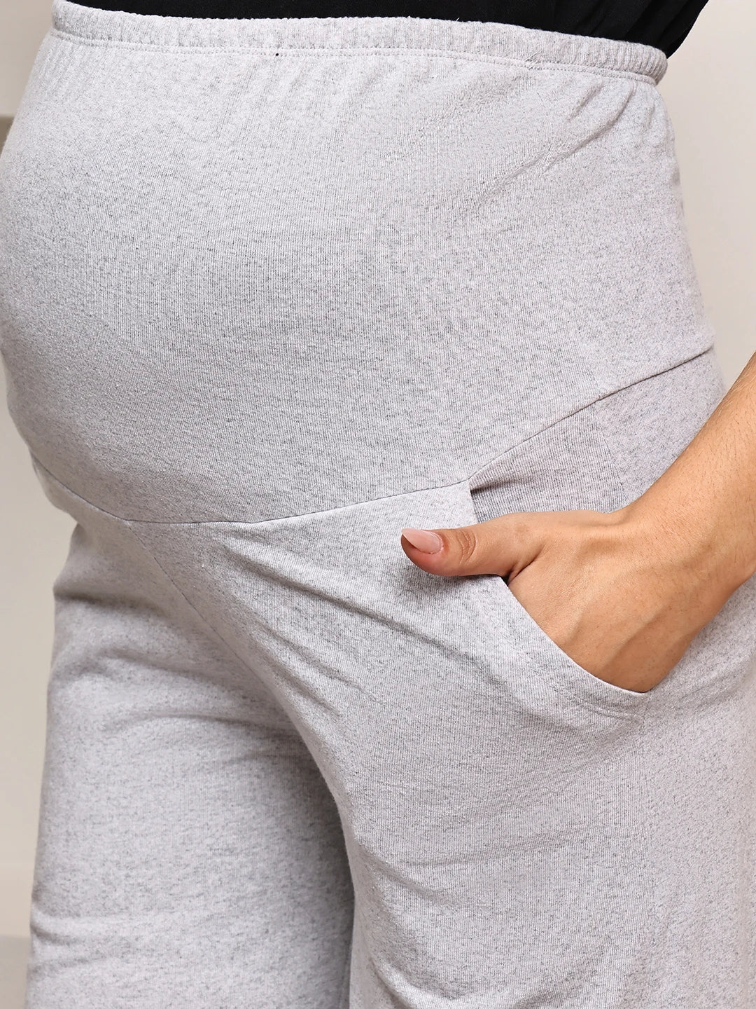 Women Cotton Maternity Track Pants