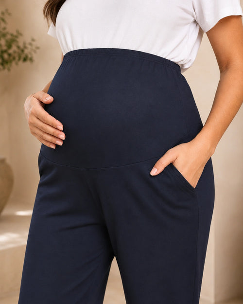 Women’s Bottom Floral Print Maternity Track Pants