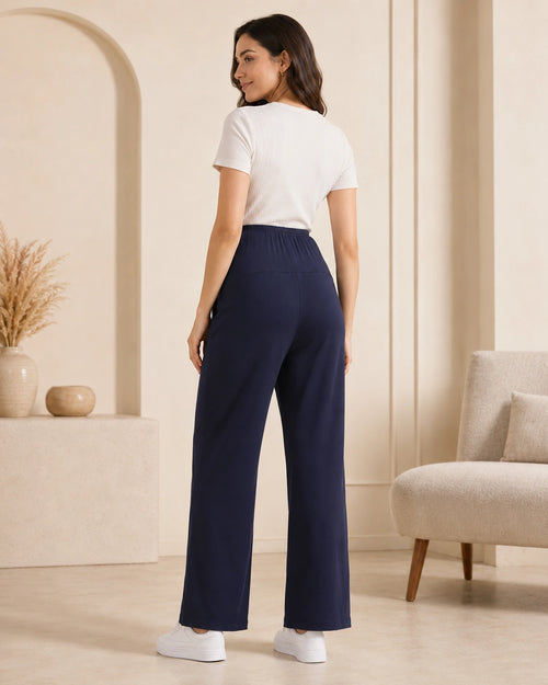 Women’s Bottom Floral Print Maternity Track Pants