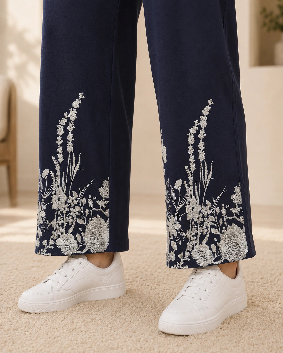 Women’s Bottom Floral Print Maternity Track Pants