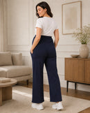 Women’s Bottom Floral Print Maternity Track Pants