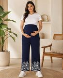 Women’s Bottom Floral Print Maternity Track Pants