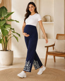 Women’s Bottom Floral Print Maternity Track Pants