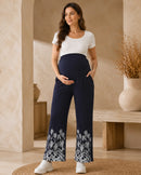 Women’s Bottom Floral Print Maternity Track Pants
