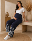 Women’s Bottom Floral Print Maternity Track Pants