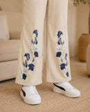 Women’s Bottom Floral Print Maternity Track Pants