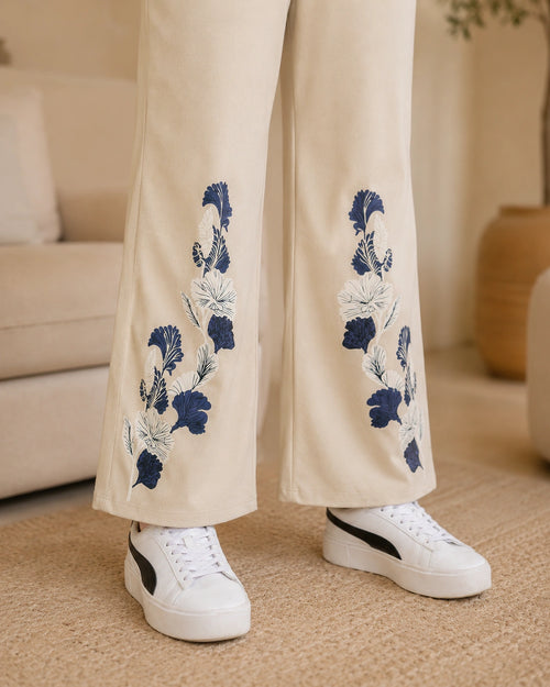 Women’s Bottom Floral Print Maternity Track Pants
