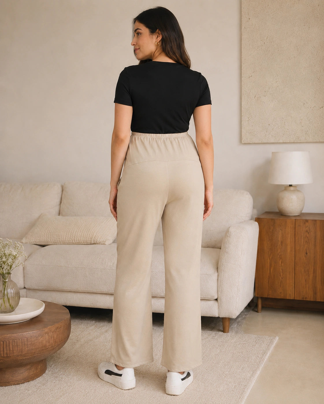 Women’s Bottom Floral Print Maternity Track Pants