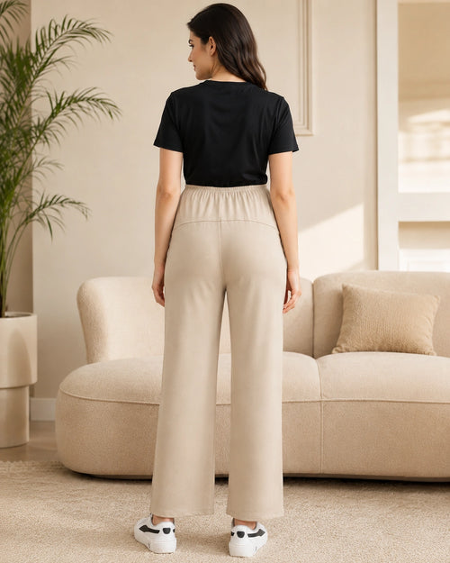 Women’s Bottom Floral Print Maternity Track Pants