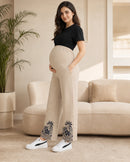 Women’s Bottom Floral Print Maternity Track Pants