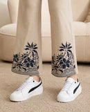 Women’s Bottom Floral Print Maternity Track Pants