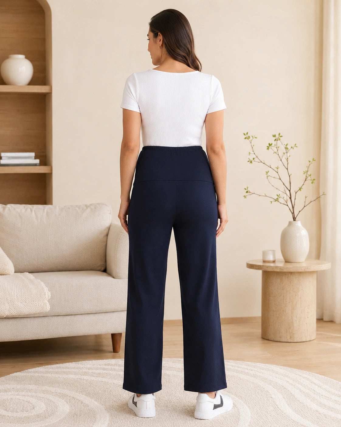 Women’s Bottom Floral Print Maternity Track Pants