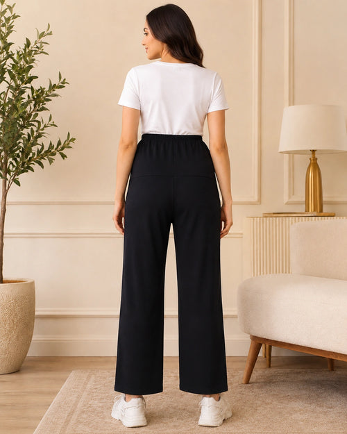 Women’s Bottom Floral Print Maternity Track Pants