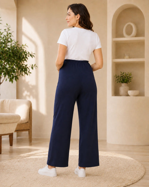 Women’s Bottom Floral Print Maternity Track Pants
